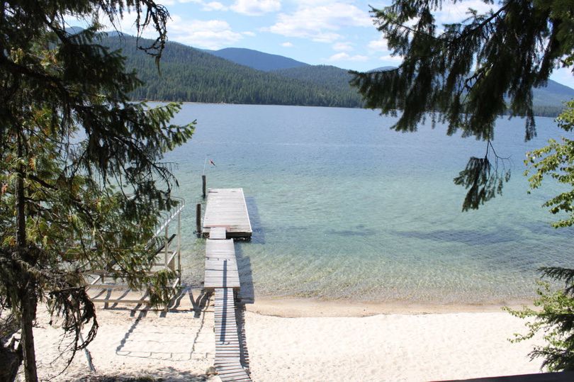 The view from one of the cabin sites on Priest Lake that will be auctioned off on Saturday. In this auction, none of the nine sites currently is leased, so there's no current cabin owner to bid against; state officials are hoping this leads to more competitive bidding. (Courtesy: State of Idaho)