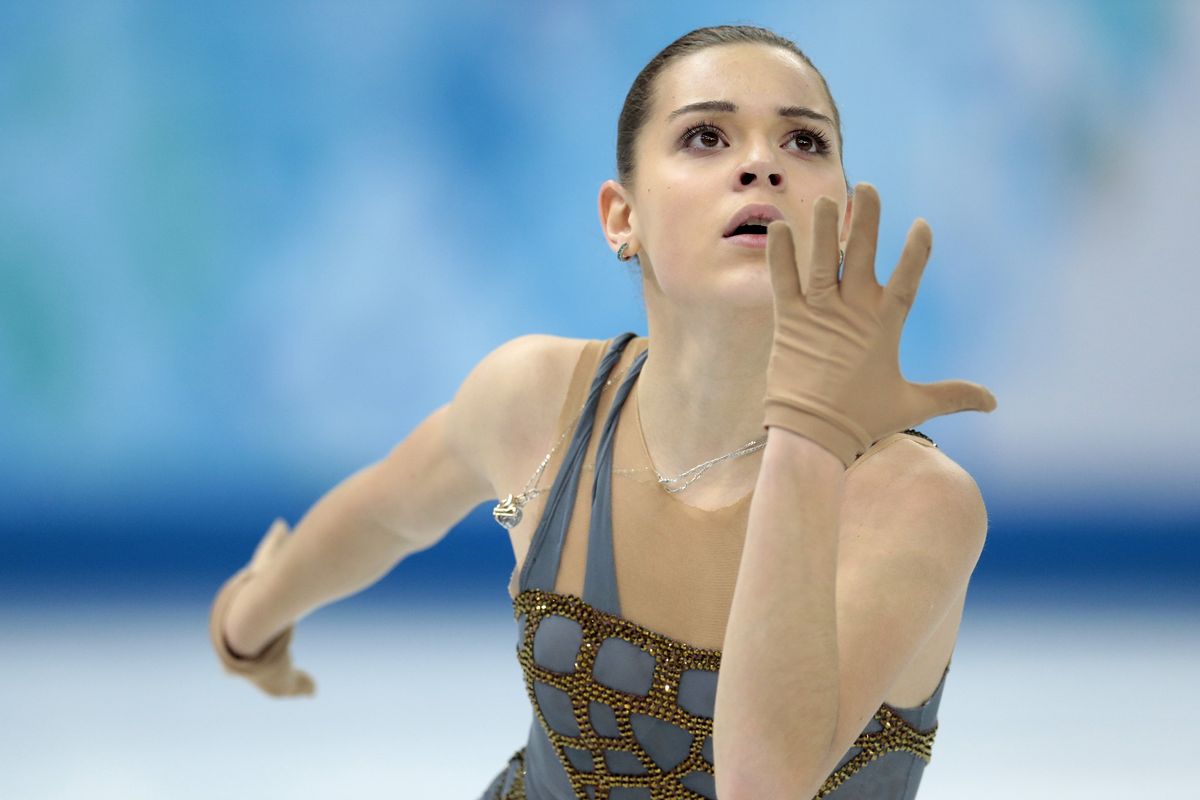 Adelina Sotnikova of Russia performs the free skate Thursday on her way to the gold medal. (Associated Press)