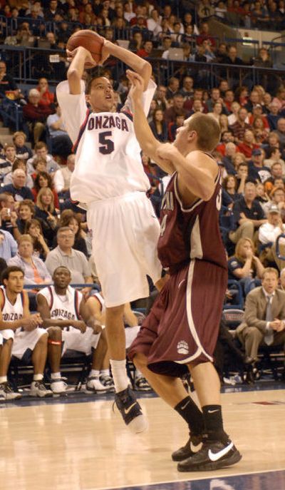 
Freshman Austin Daye started his Gonzaga career with a 20-point, 10-rebound effort.
 (J. Bart Rayniak / The Spokesman-Review)