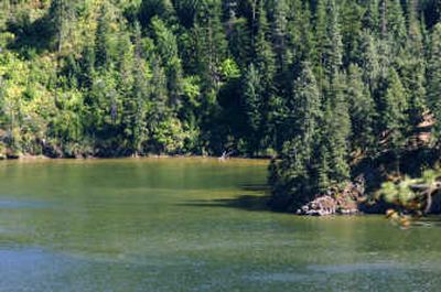 
Residents raised  questions about the light-brown algae bloom  along the southern shore of Fernan Lake, prompting the Department of Environmental Quality to begin testing. 
 (Jesse Tinsley / The Spokesman-Review)