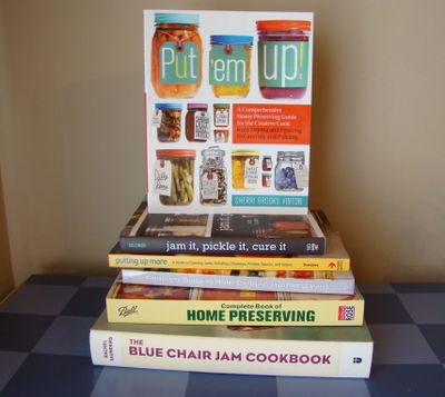 Part of my canning and food preserving library. (Maggie Bullock)