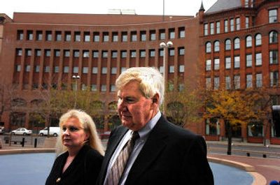 
Steve and Dixie Randock made their initial court appearance Wednesday at the U.S. Courthouse in Spokane on federal conspiracy, money laundering and wire fraud charges. 
 (Jed Conklin / The Spokesman-Review)