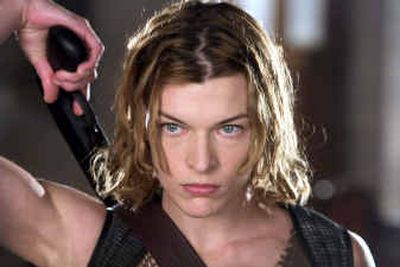 
Milla Jovovich stars as Alice, who fights for her life, in 