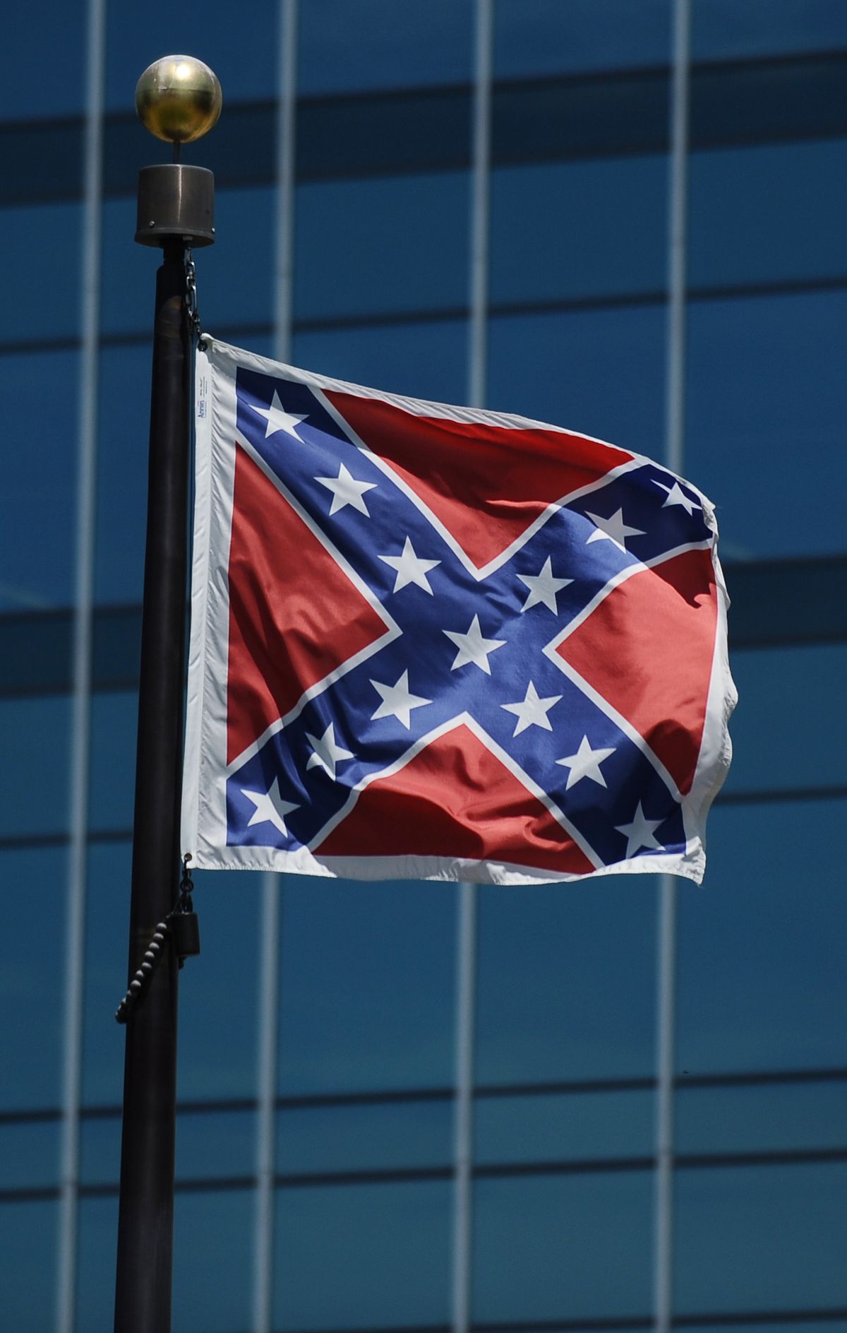 The Confederate flag flies near the South Carolina Statehouse in Columbia, S.C. (Associated Press)