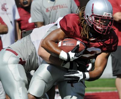 Running back Chantz Staden is a third-down receiving threat for the Washington State Cougars.  (Dan Pelle)
