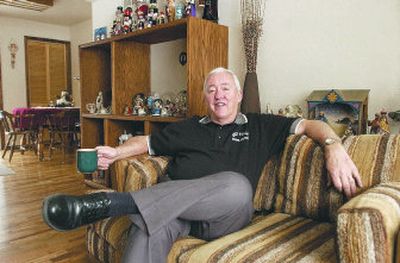 Jim Williams relaxes with his morning coffee at his Millwood house. Williams was recently named to a national panel of district-level administrators and policymakers working to deepen support for citizenship education and service learning in schools.
(J. BART RAYNIAK / The Spokesman-Review)
