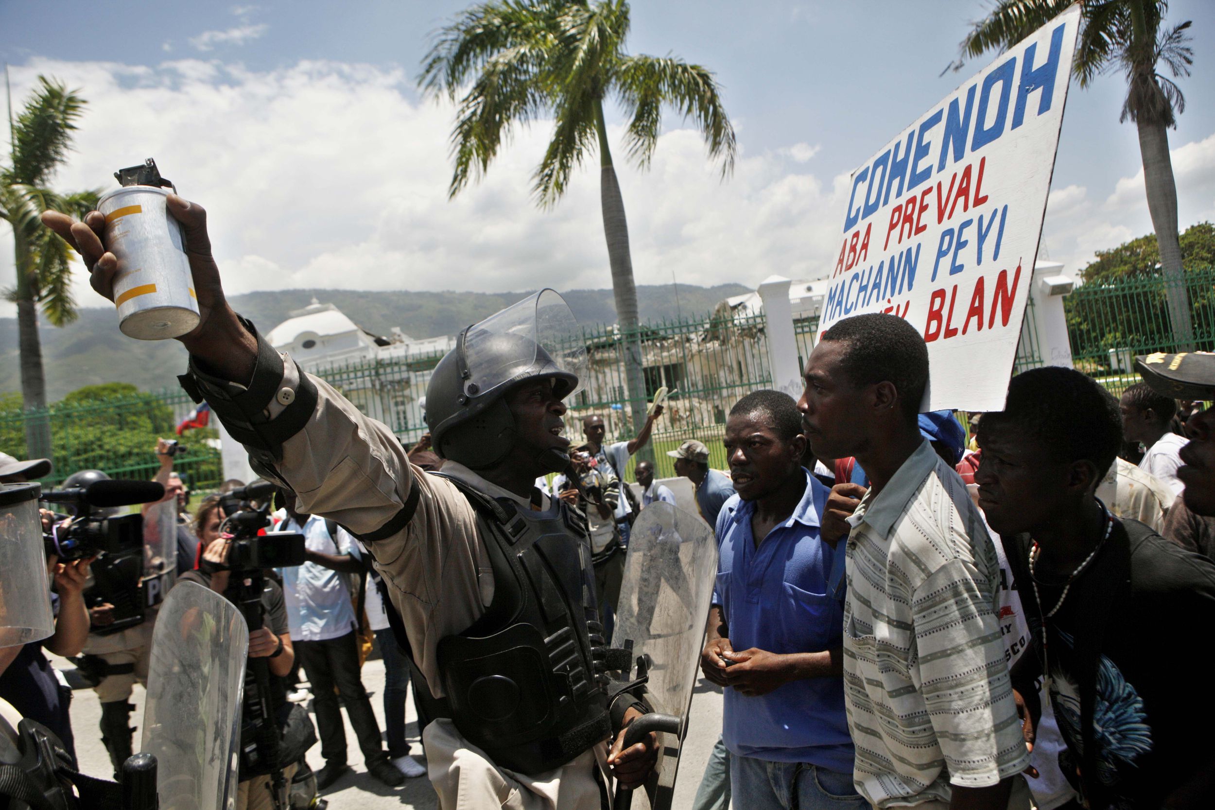 Haiti protesters blast earthquake response The SpokesmanReview