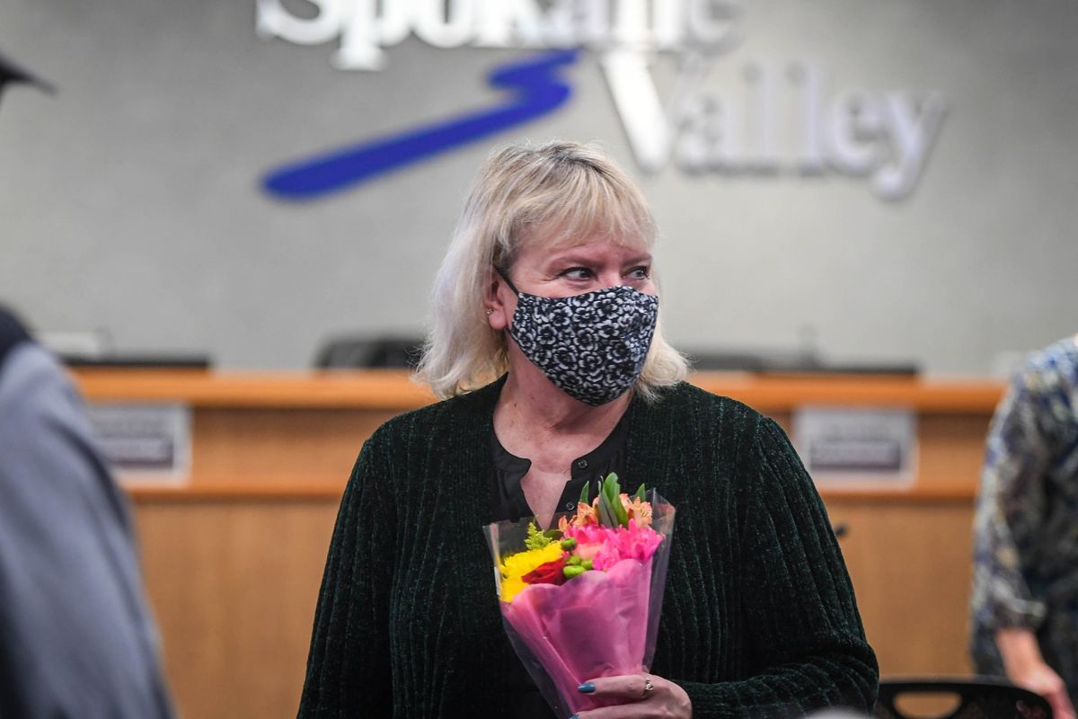 Pam Haley became the new mayor of the City of Spokane Valley during Tuesday’s council meeting.  (Dan Pelle/THESPOKESMAN-REVIEW)