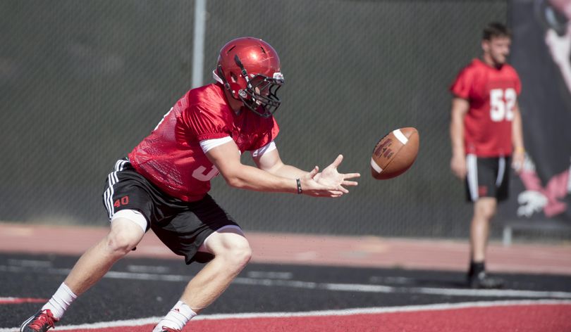 Cole Karstetter will be playing rover back for EWU against WSU on Saturday. (Tyler Tjomsland / The Spokesman-Review)