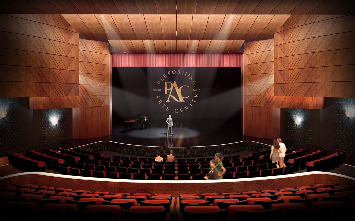 Renderings of the 36 million Spokane Valley Performing Arts Center