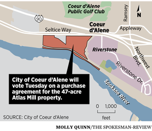 City of Coeur d'Alene map.