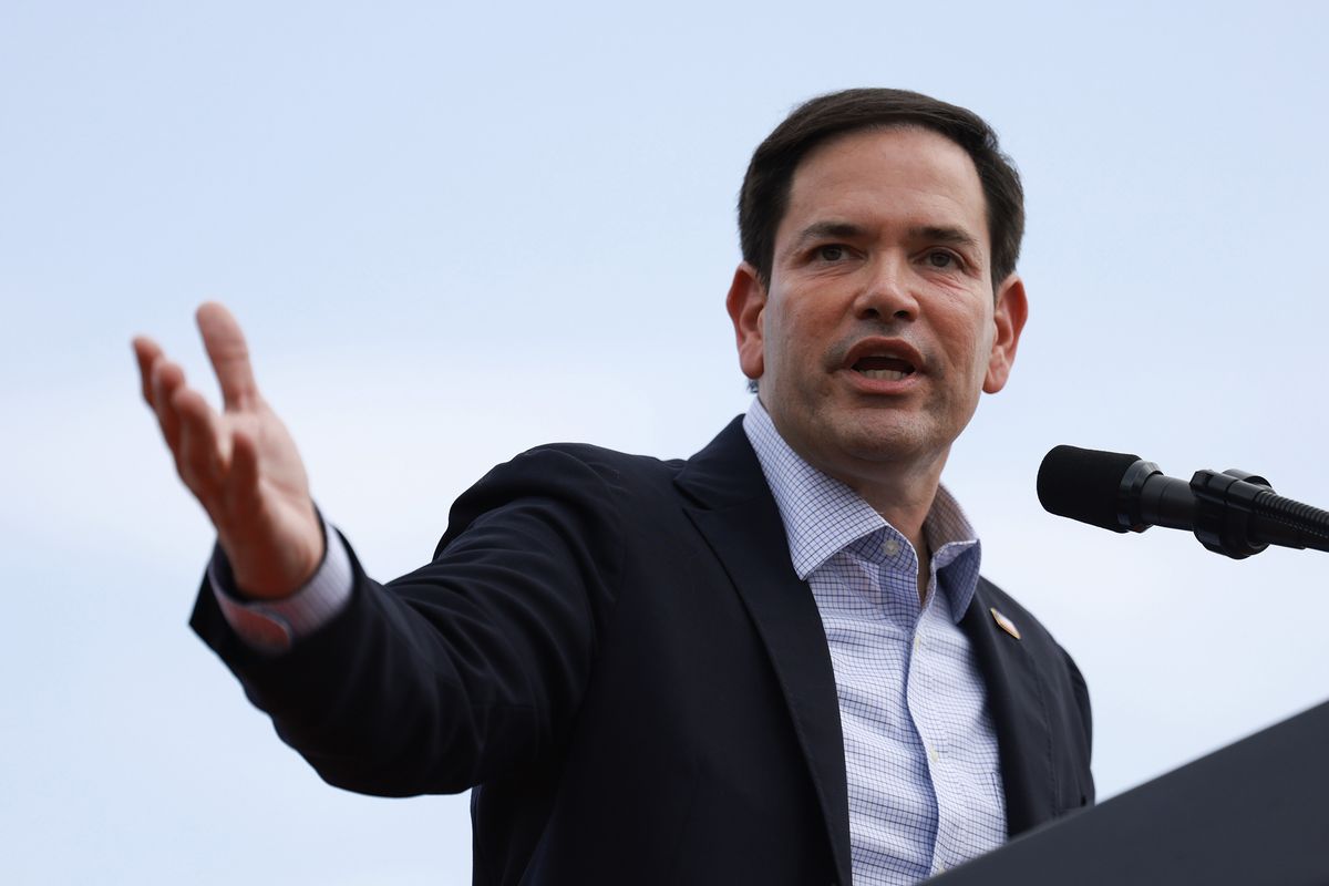 Sen. Marco Rubio (R-FL) attends a campaign rally for former President Donald Trump at the Trump National Doral Golf Club on July 9, 2024, in Doral, Florida.   (Joe Raedle/Getty Images North America/TNS)