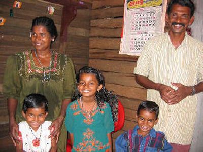 
Stephen and Jaye Hopkins' wedding raised $3,000 for the Pallikethayil family. 
 (Judy Warner / The Spokesman-Review)