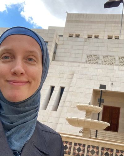 Shelly Kittleson, an American woman journalist who was kidnapped in Baghdad, in a location given as Damascus, Syria, in this image obtained from social media released on December 29, 2025.  (SHELLY KITTLESON VIA INSTAGRAM)