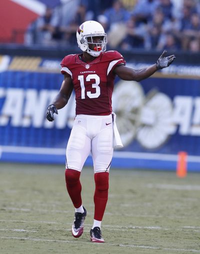 Arizona Cardinals wide receiver Jaron Brown has made a big impact when starters have been injured. (Rick Scuteri / Associated Press)