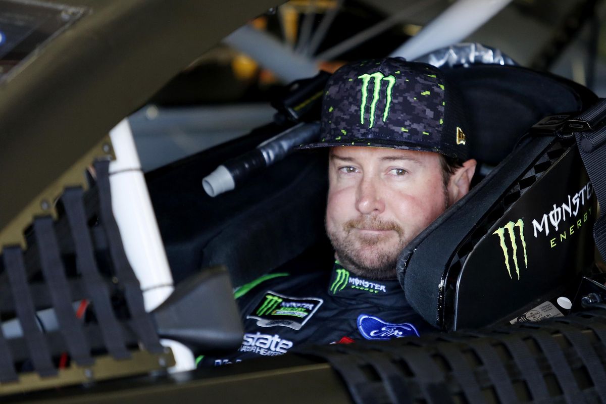 Kurt Busch waits in his car before NASCAR Cup Series auto racing practice Friday, July 20, 2018, at New Hampshire Motor Speedway in Loudon, N.H. (Mary Schwalm / Associated Press)