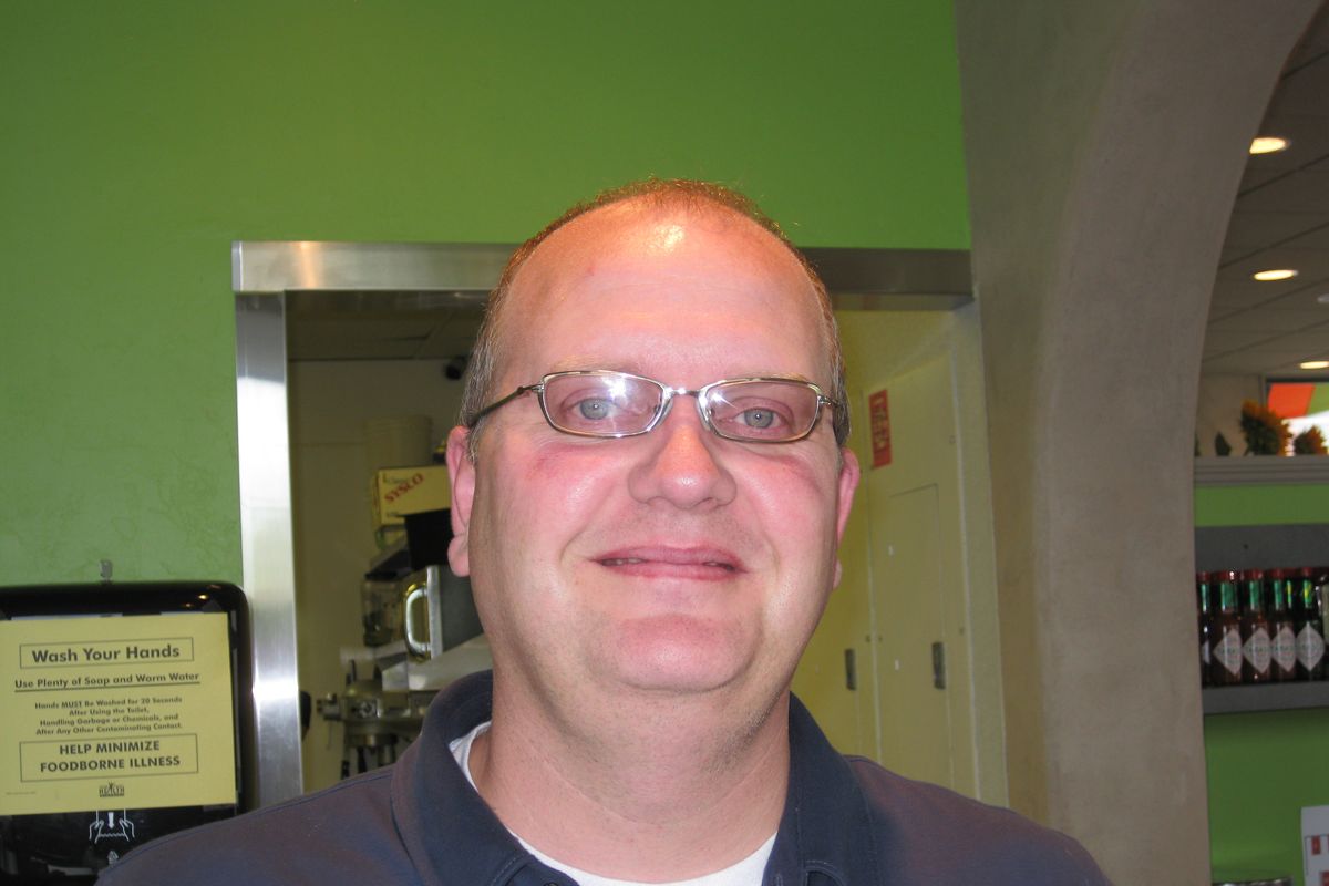 Jeff Panagos , of Spokane: “Keeping the house clean. Having two kids makes it never end.”