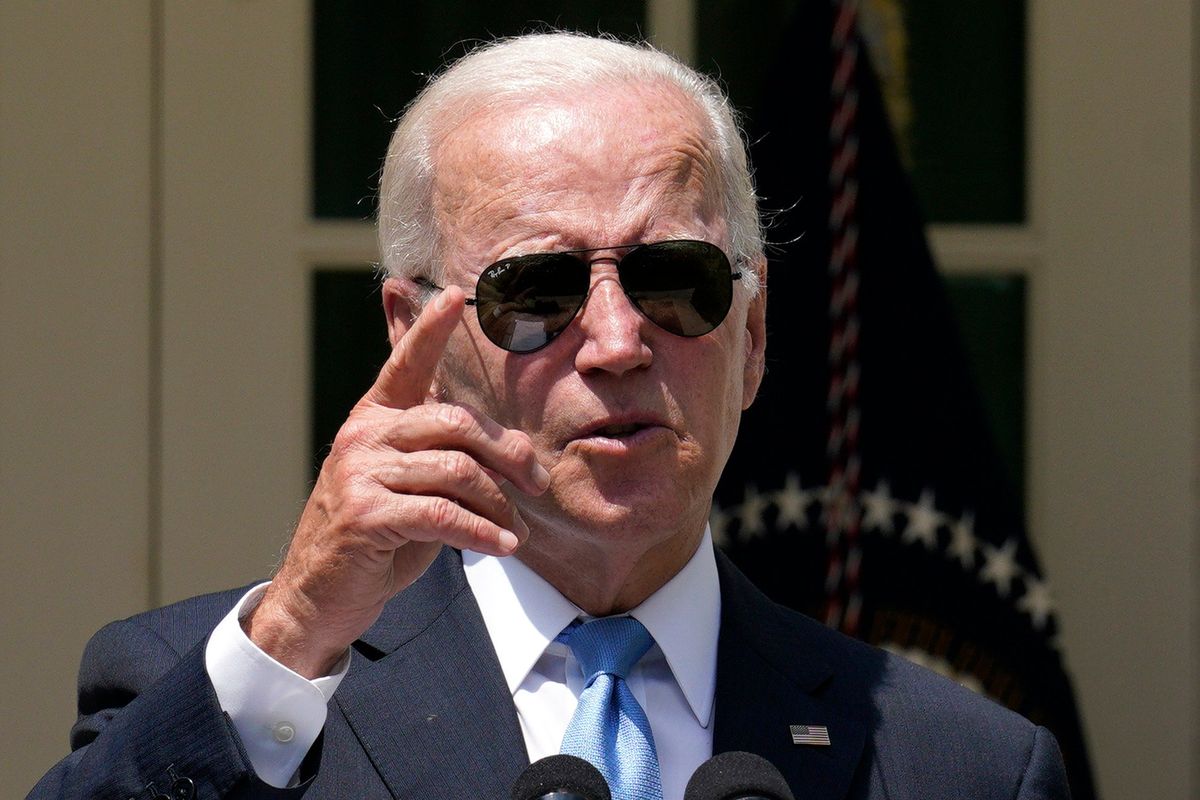 U.S. President Joe Biden speaks after his recovery from COVID-19 in the Rose Garden at the White House in Washington, D.C., on Wednesday, July 27, 2022. (Yuri Gripas/Abaca Press/TNS)  (Yuri Gripas/Abaca Press/TNS)