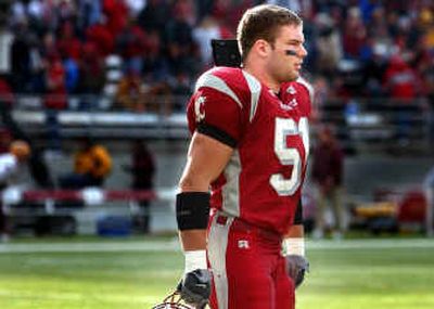 
WSU linebacker Will Derting, from the tiny town of Okanagan, may well be headed for the next level. But football hardly dominates his life and his future plans always include cows and horses.
 (Christopher Anderson/ / The Spokesman-Review)