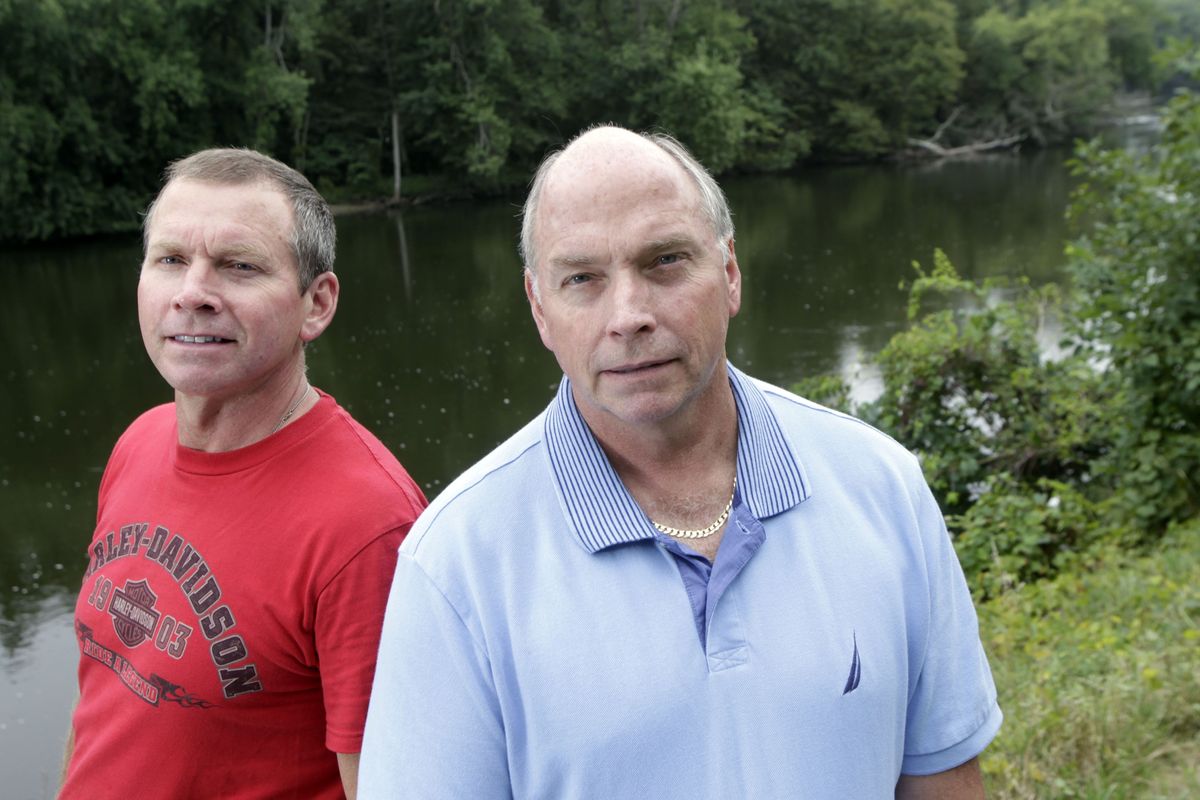 Brothers John, left, and Brad Milliken in Bristol, Ind., went to work at the Vincent Bach factory before leaving high school, and both went on strike, but a year later Brad crossed the picket line to return to work.  (Associated Press / The Spokesman-Review)