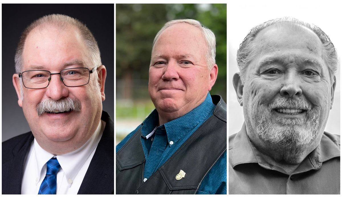 Stevens County election head shots: From left: Wes McCart, Monty Stobart and Steven Thompson. Stobart and Thompson were first and second in the Aug. 6 primary and will face each other in the Nov. 5 election. 