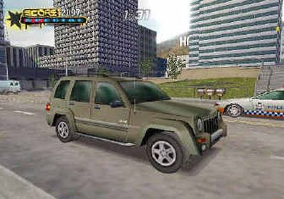 
This computer-generated image provided by Activision shows a Jeep in a scene from a video game, 