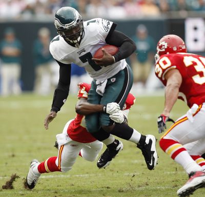 Eagles QB Michael Vick’s comeback includes new deal from Nike.  (Associated Press / The Spokesman-Review)