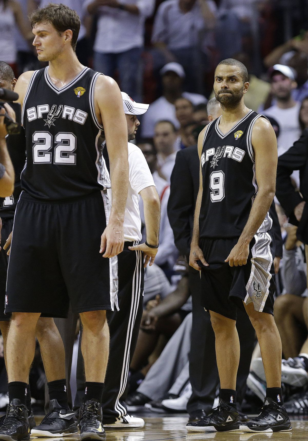 The Spurs’ Tony Parker had five turnovers in Game 2. (Associated Press)