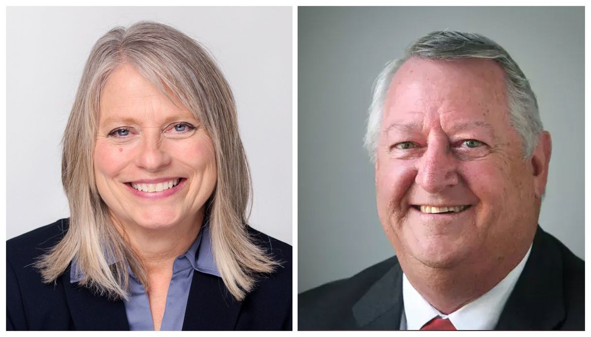 Democrat Molly Marshall, an Air National Guard veteran, is challenging incumbent Republican Al French for his seat on the Spokane County Board of Commissioners in the 2024 general election.  ((Courtesy of Molly Marshall and Al French))