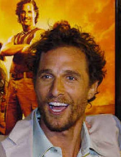 
Matthew McConaughey
 (The Spokesman-Review)