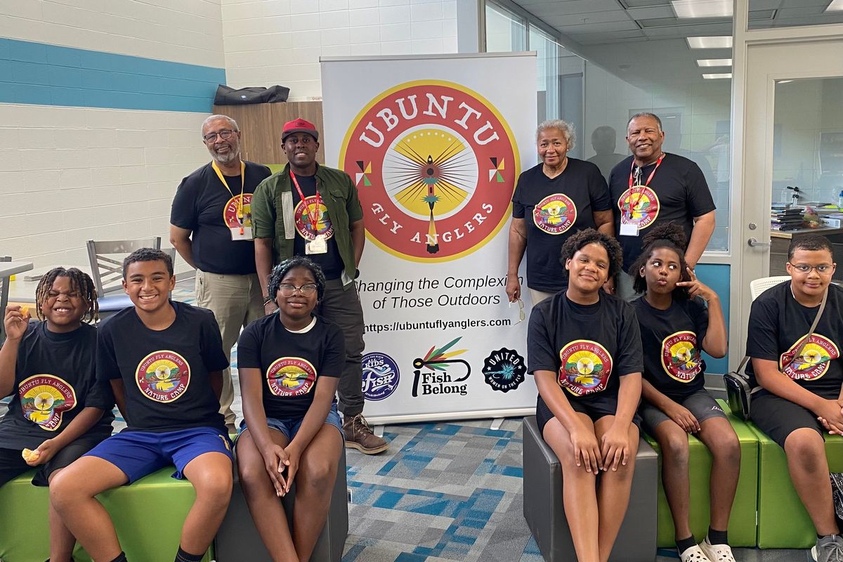 Students and organizers of the BIPOC Youth Nature Camp. 
