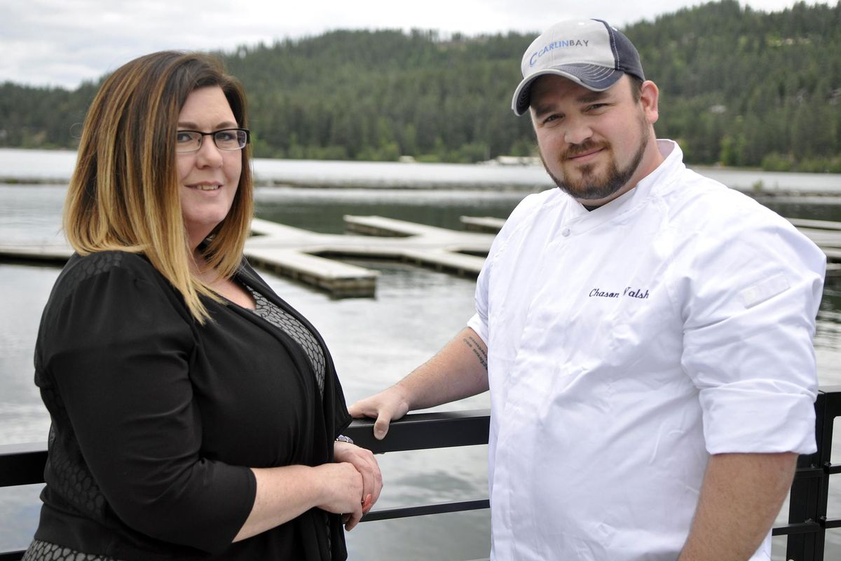 This is the second summer season for Dena Mulkin, general manager, and Chason Walsh, president, chef and co-owner at the Lodge at Carlin Bay. (Adriana Janovich / The Spokesman-Review)