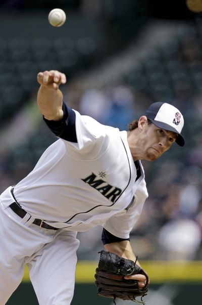 Seattle starting pitcher Doug Fister held Baltimore in check to collect his first victory in a month. (Associated Press)