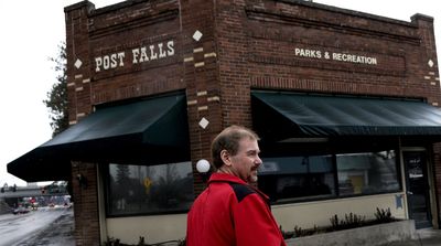 Bob Frazey talks about the restoration of the old Chapin Drug Store on Monday.  (Kathy Plonka / The Spokesman-Review)