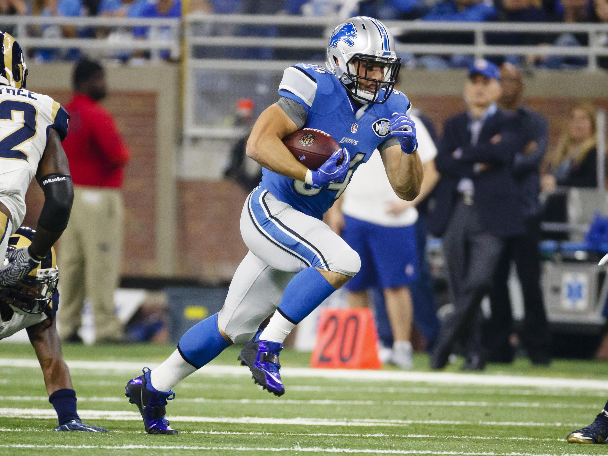 Lions' Zach Zenner brushes off comments about being NFL's best white RB