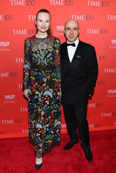 Russian entrepreneur Yuri Milner and his wife, Julia Milner, attend the TIME 100 Gala, celebrating the 100 most influential people in the world, at Frederick P. Rose Hall, Jazz at Lincoln Center on Tuesday, April 26, 2016, in New York. (Evan Agostini / Evan Agostini/Invision/AP)