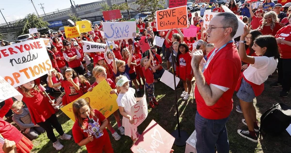 Parents protest Seattle Public Schools closure proposals