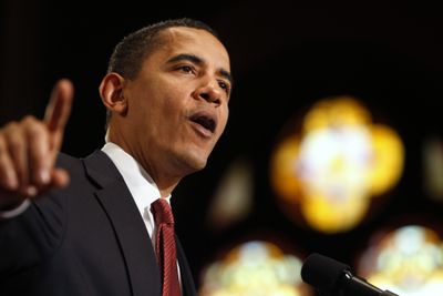 President Barack Obama delivers remarks on the economy on Tuesday  at Georgetown University in Washington.  (Associated Press / The Spokesman-Review)