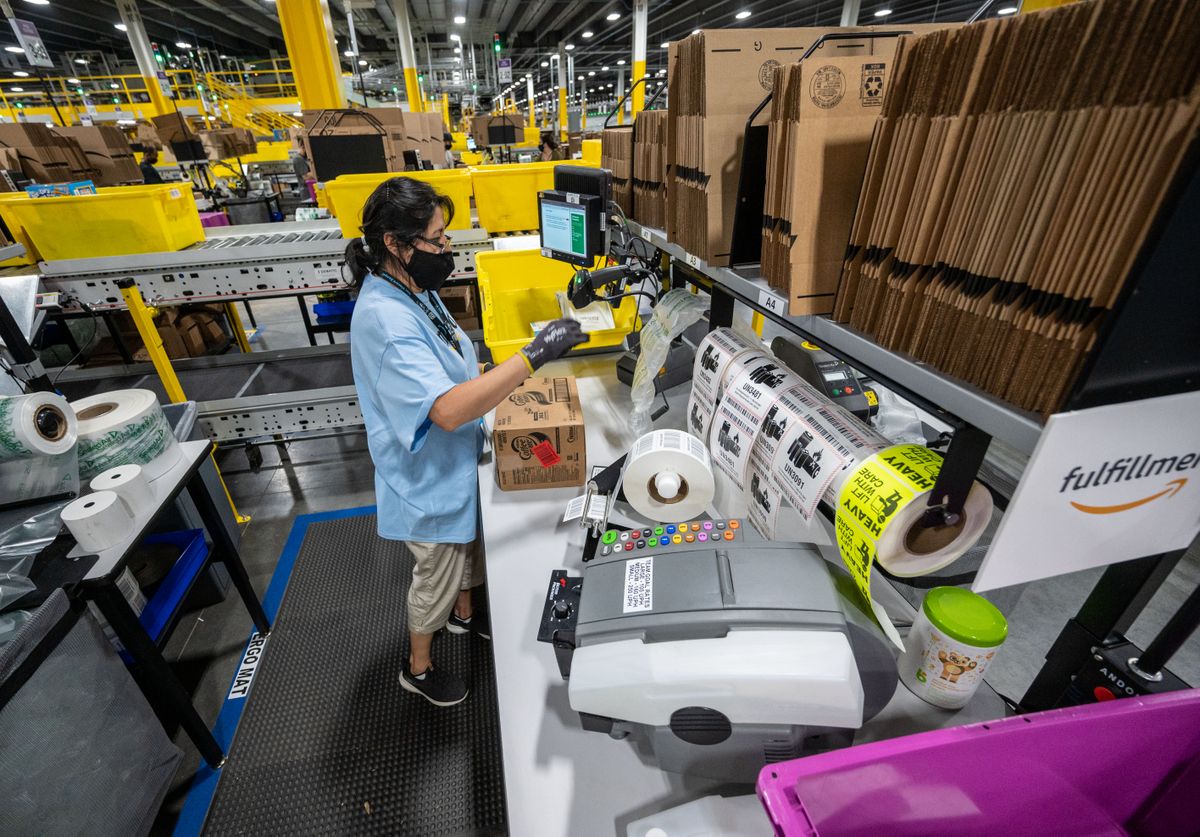 Amazon’s fulfillment center on the West Plains Aug. 5, 2020 The