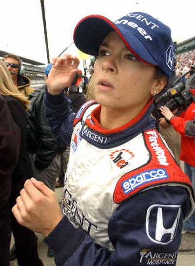 
Danica Patrick, of Roscoe, Ill., qualified for the Indianapolis 500 with an average speed of 227.00 mph.
 (Associated Press / The Spokesman-Review)