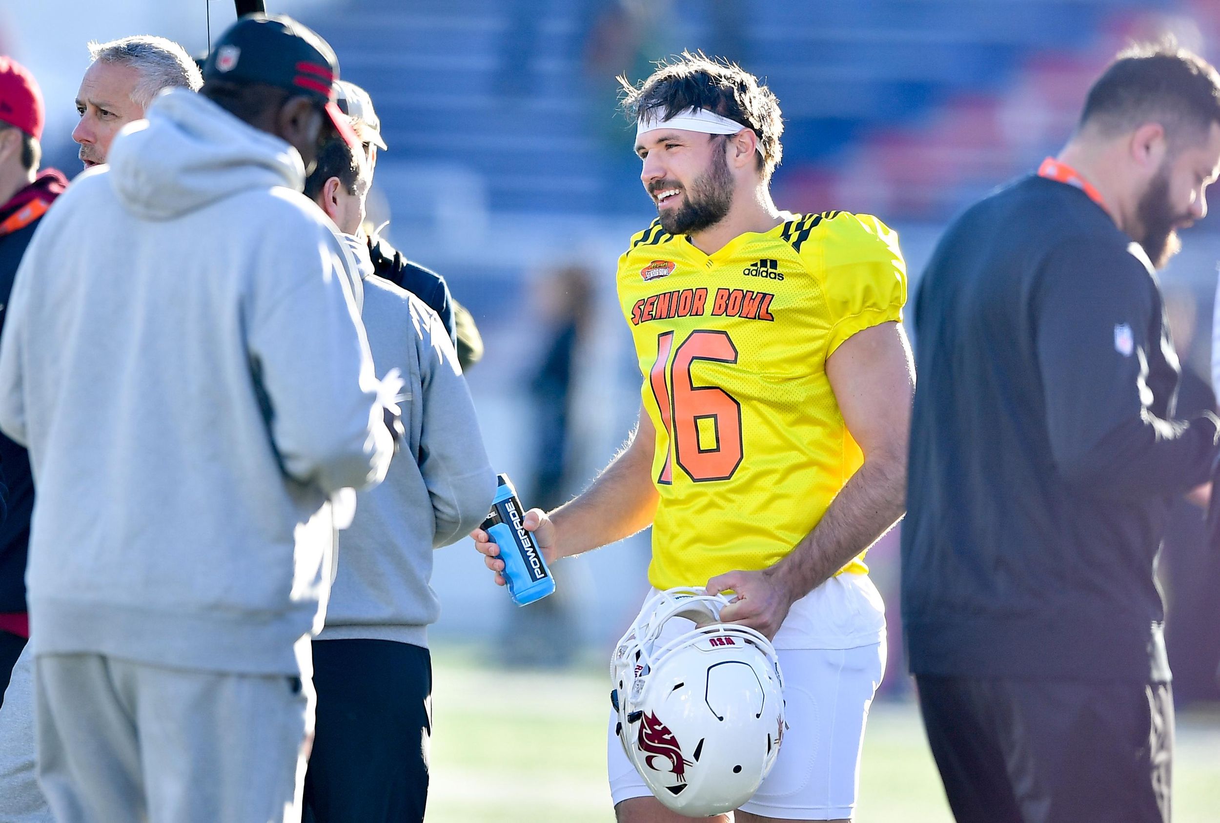 WSU's Gardner Minshew and Andre Dillard in Super Bowl LVII