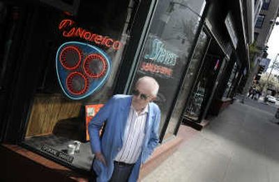 
Owner Dave Biggs stands outside Spokane Shaver  on Friday. The store is closing after 58 years doing business downtown. 
 (Christopher Anderson / The Spokesman-Review)