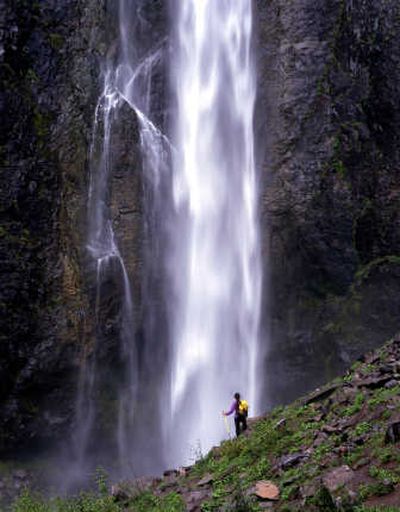 Courtesy of Dave Schiefelbein Dave Schiefelbein hiked to get the glory of a waterfall and first prize in the Washington Trails Association photography contest.
 (Courtesy of Dave Schiefelbein / The Spokesman-Review)
