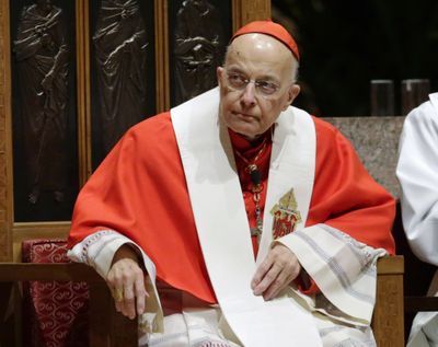 Cardinal Francis George listens at Holy Name Cathedral in Chicago during a service on Nov. 17, 2014. (Associated Press)