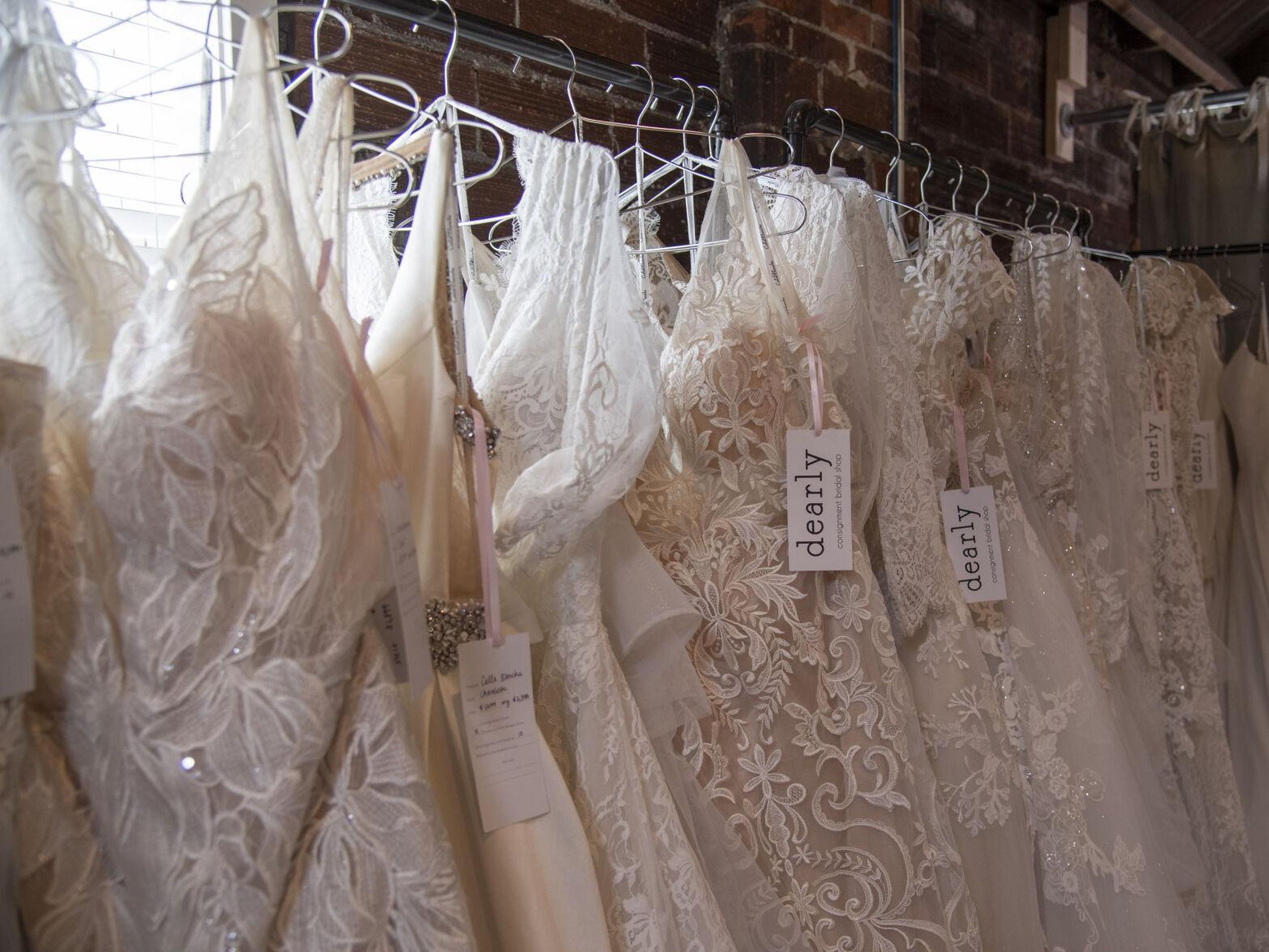 Consignment shop bridal stores