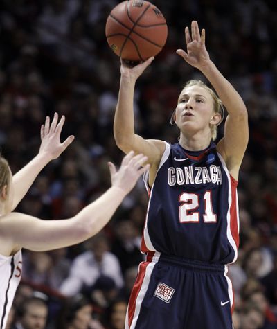 Courtney Vandersloot, who led Gonzaga to a regional final in the spring and has had a solid summer as a rookie in the WNBA, will be shooting to make the U.S. Olympic basketball team. (Associated Press)