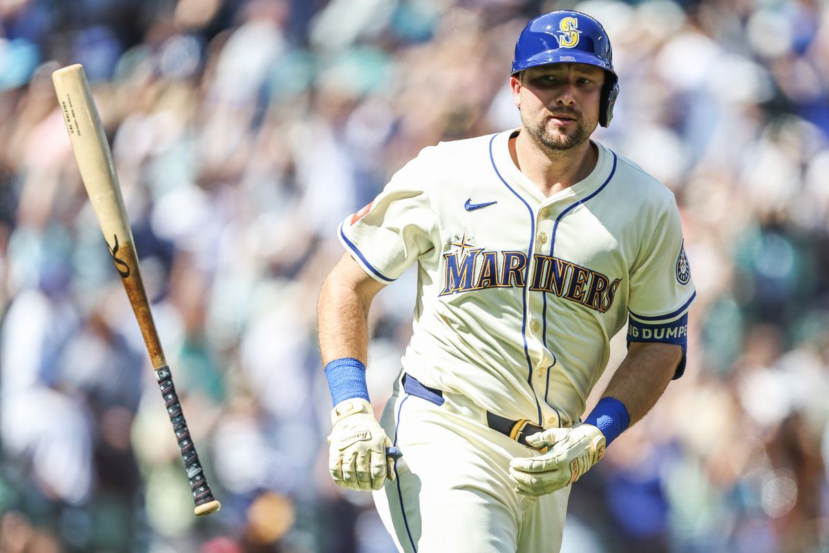 Mariners catcher Cal Raleigh finished a close second in American League MVP voting behind Yankees outfielder Aaron Judge on Thursday. (Getty Images)