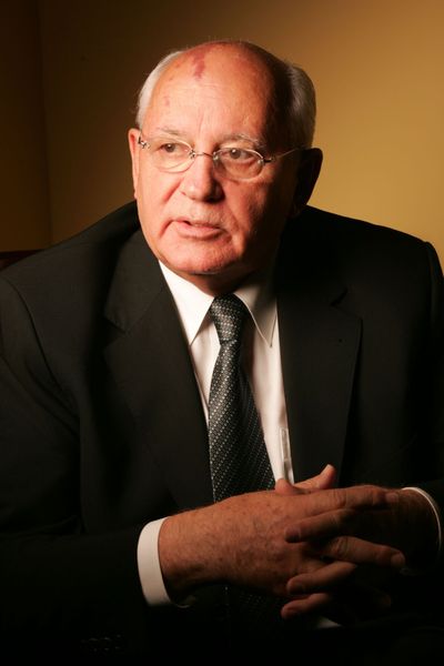 Mikhail Gorbachev, 91, died Tuesday in Moscow.  (New York Times)