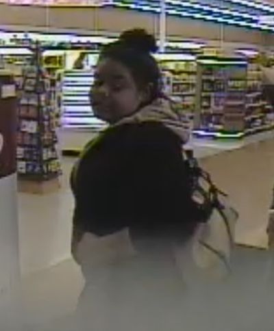 This woman is suspected of stealing merchandise at knife point from the Rite Aid on East 29th Avenue on Dec. 22, 2104.  (Spokane Police Department)