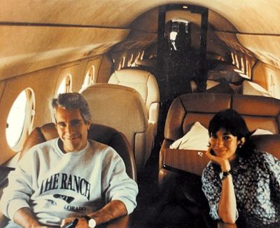 Ghislaine Maxwell and Jeffrey Epstein are seen in this image released by the Department of Justice on Dec. 19 in Washington, D.C., as part of a new trove of documents from its investigations into the late financier and convicted sex offender Jeffrey Epstein.  (U.S. Justice Department)